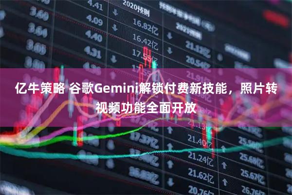 亿牛策略 谷歌Gemini解锁付费新技能，照片转视频功能全面开放