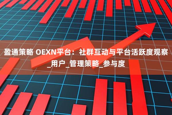 盈通策略 OEXN平台：社群互动与平台活跃度观察_用户_管理策略_参与度